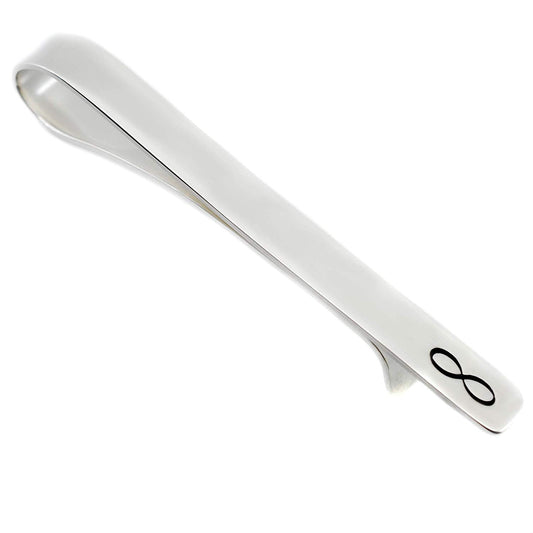 Sterling Silver Infinity Tie Bar - Love It Personalized