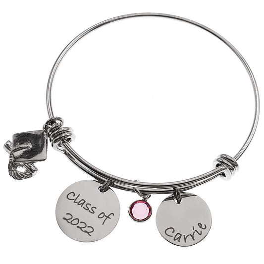 Graduation Bangle Bracelet - Love It Personalized
