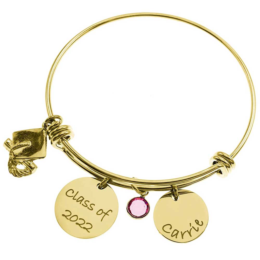 Graduation Bangle Bracelet - Love It Personalized