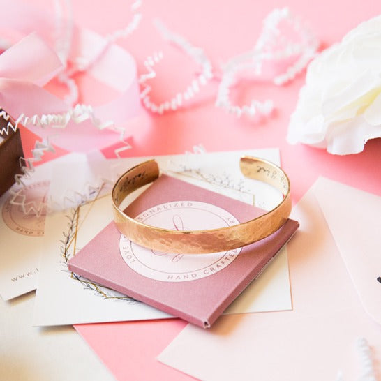 Personalized Cuff Bracelet - 3/8" - Love It Personalized