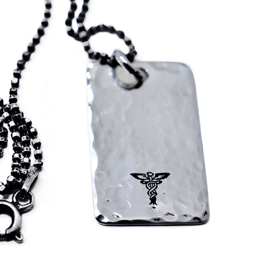 Sterling Silver Medical Alert Necklace - Love It Personalized