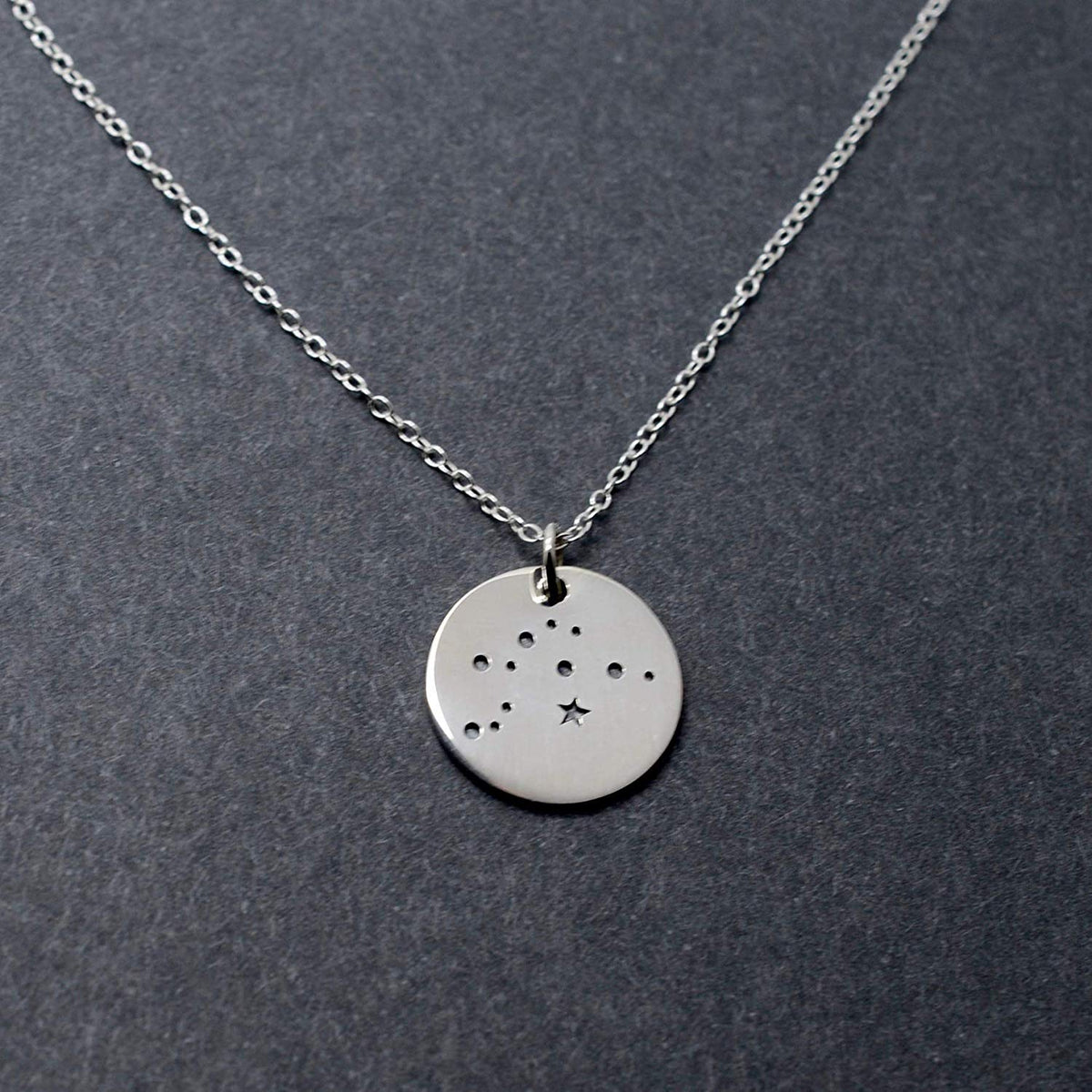 Aquarius Zodiac Sign Sterling Silver Constellation Necklace - Love It Personalized