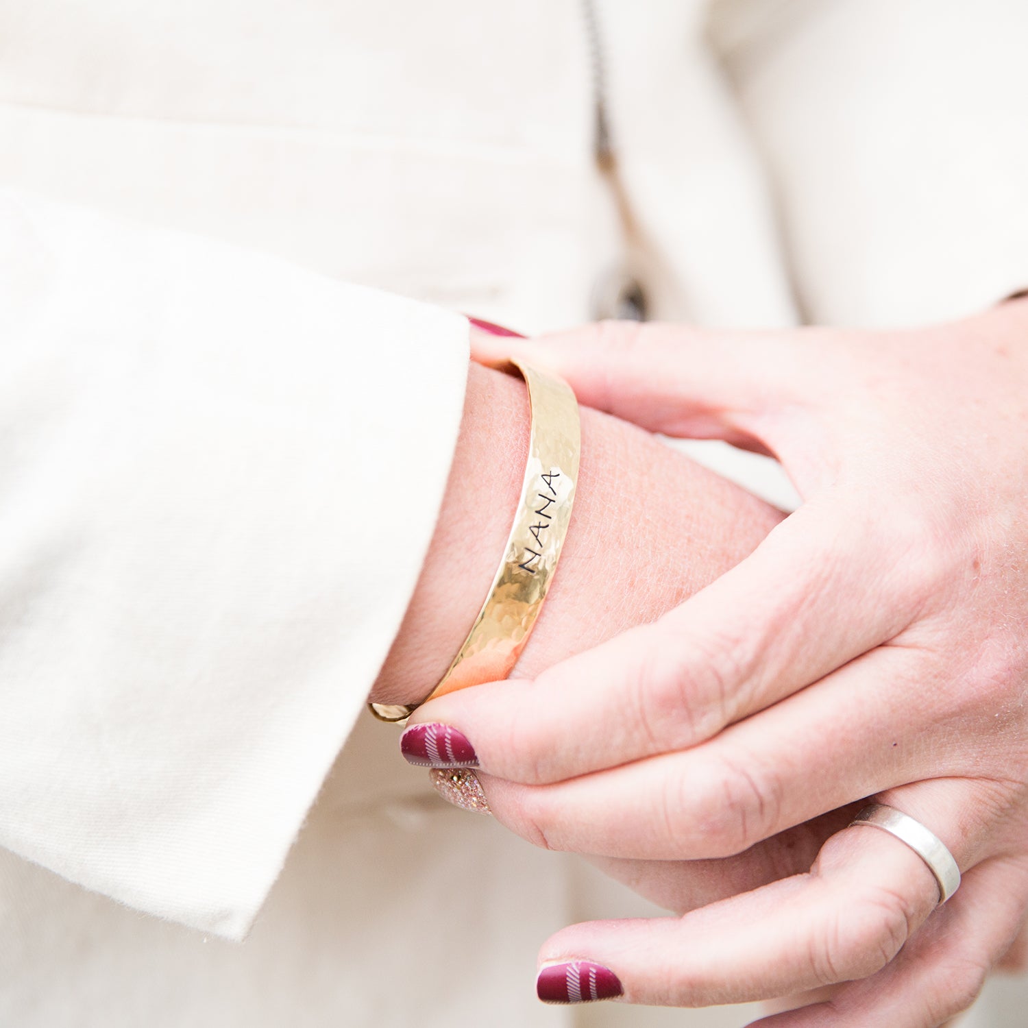 Personalized Cuff Bracelet - 3/8" - Love It Personalized