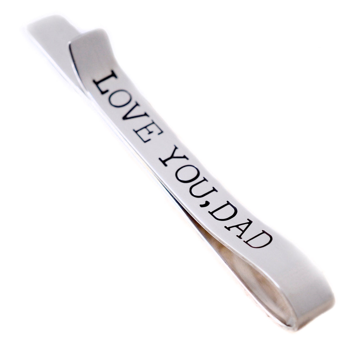Sterling Silver Infinity Tie Bar - Love It Personalized