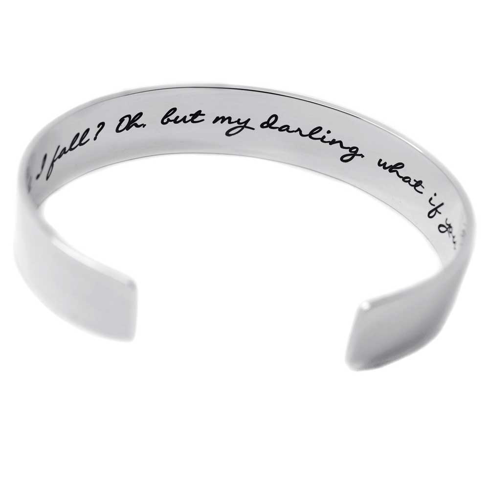Graduation Cuff Bracelet - Sterling Silver - Love It Personalized