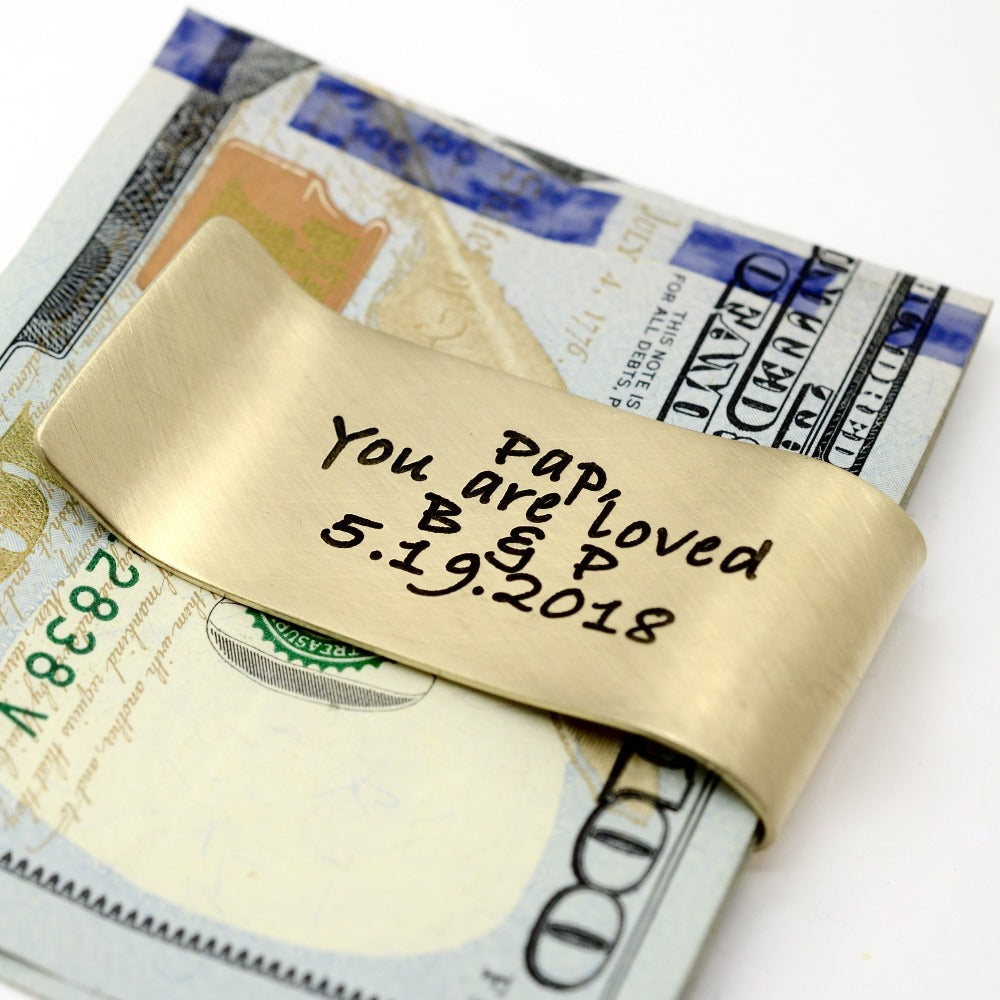 Engraved Money Clip - 1" x 2.5" - Love It Personalized