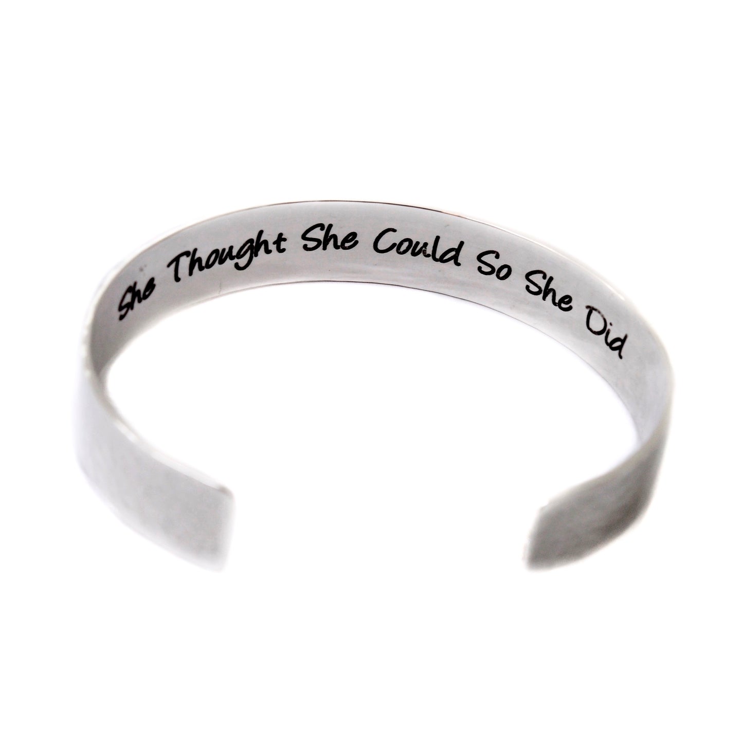 Graduation Cuff Bracelet - Sterling Silver - Love It Personalized