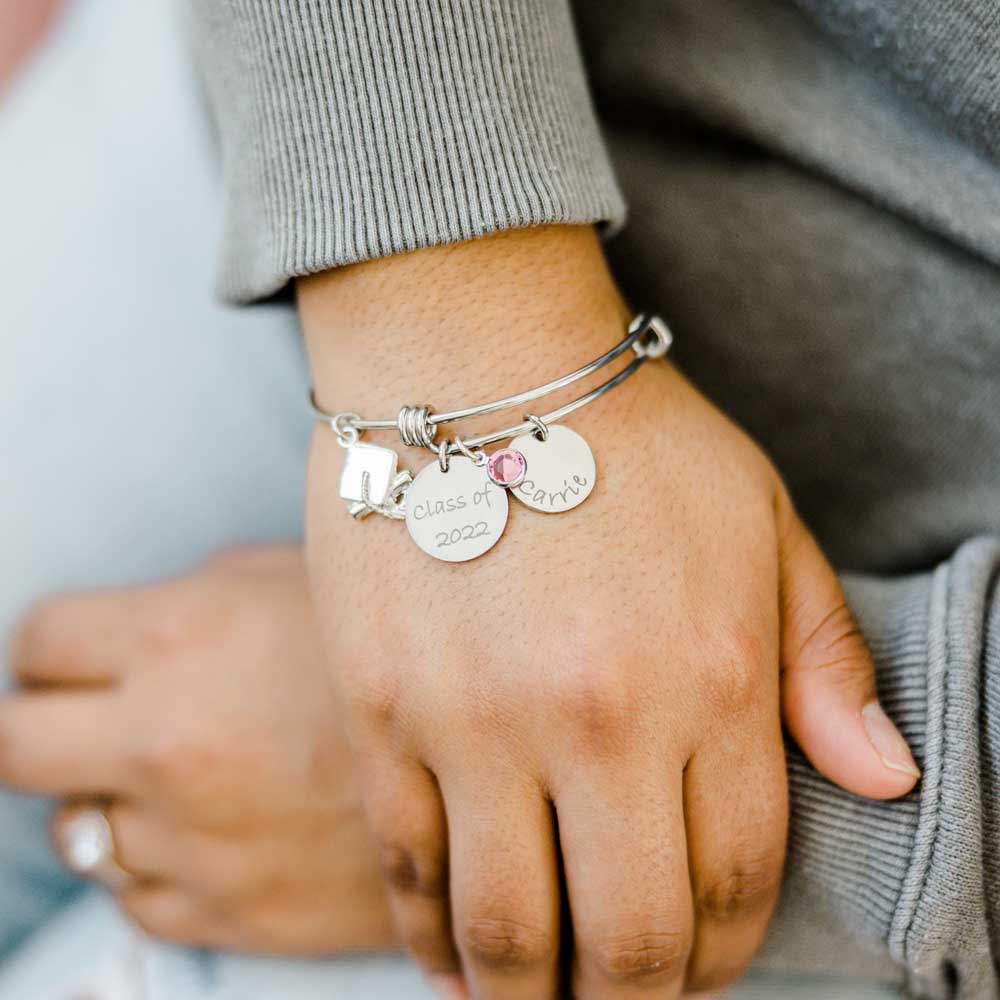 Graduation Bangle Bracelet - Love It Personalized