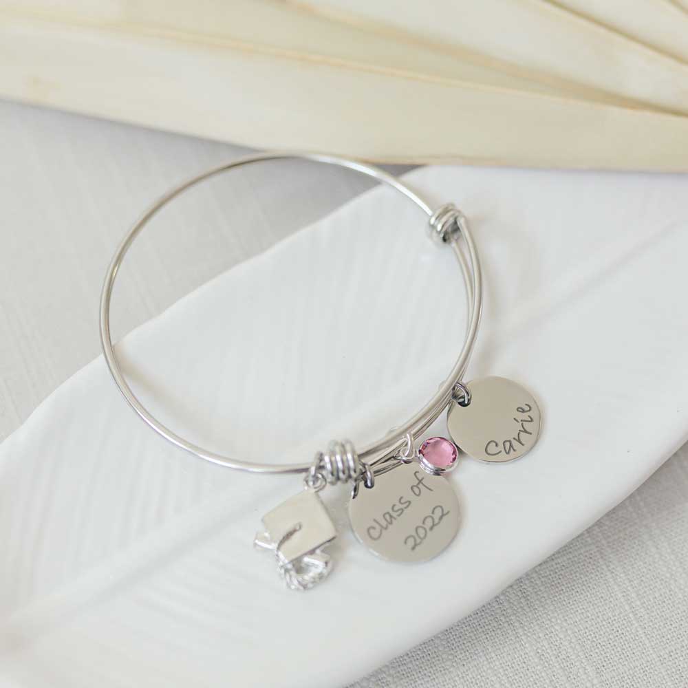 Graduation Bangle Bracelet - Love It Personalized
