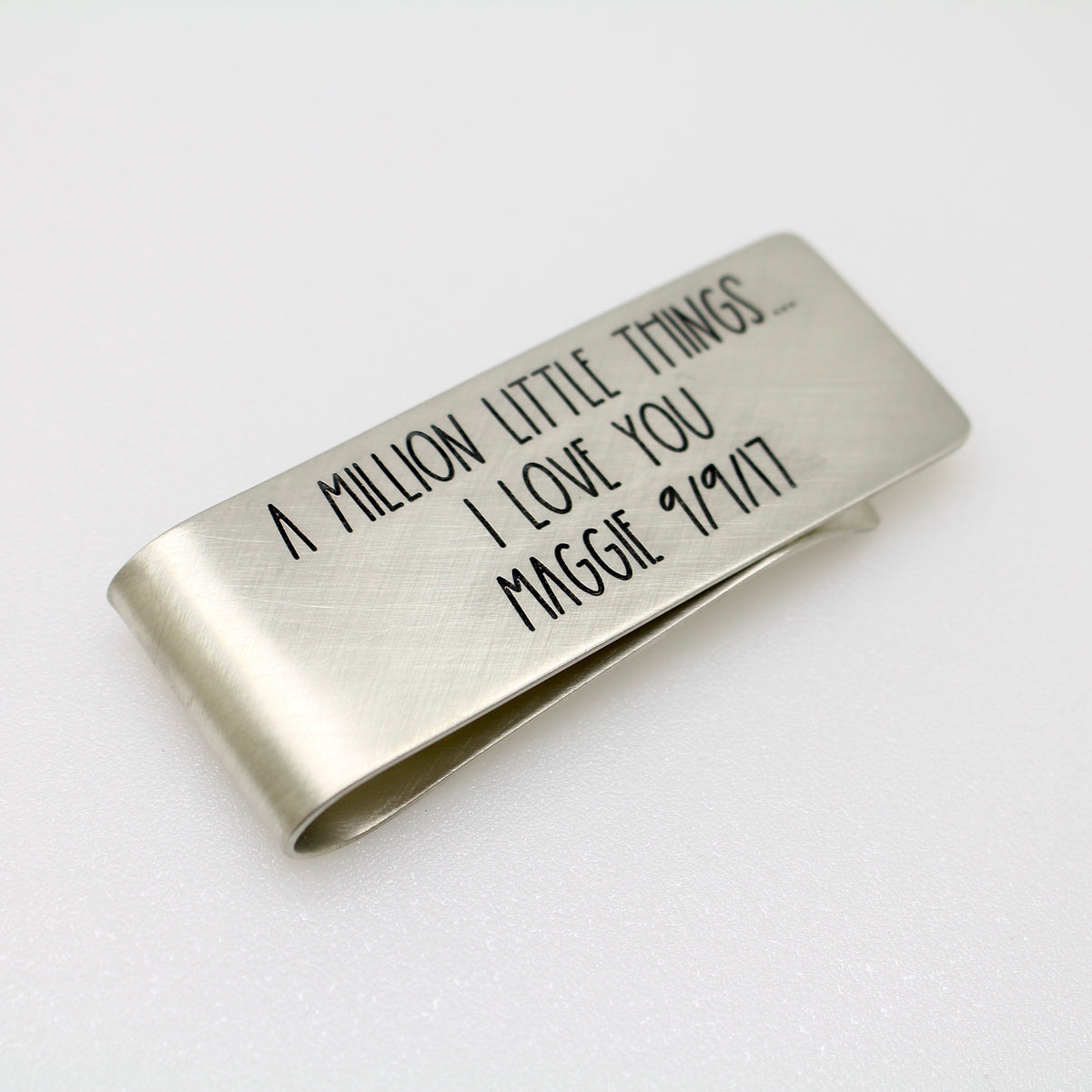 Engraved Money Clip - Sterling Silver - Love It Personalized