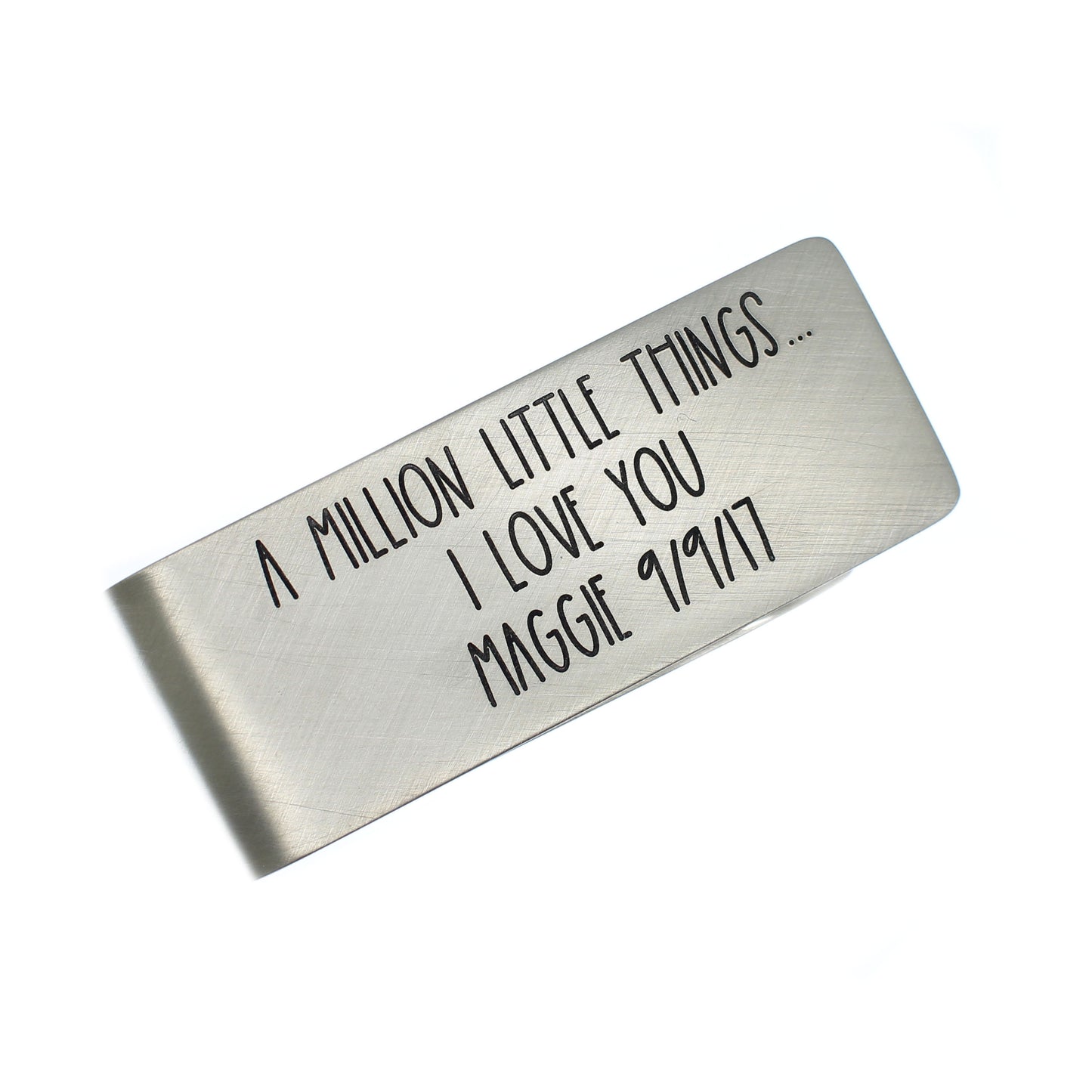 Engraved Money Clip - Sterling Silver - Love It Personalized