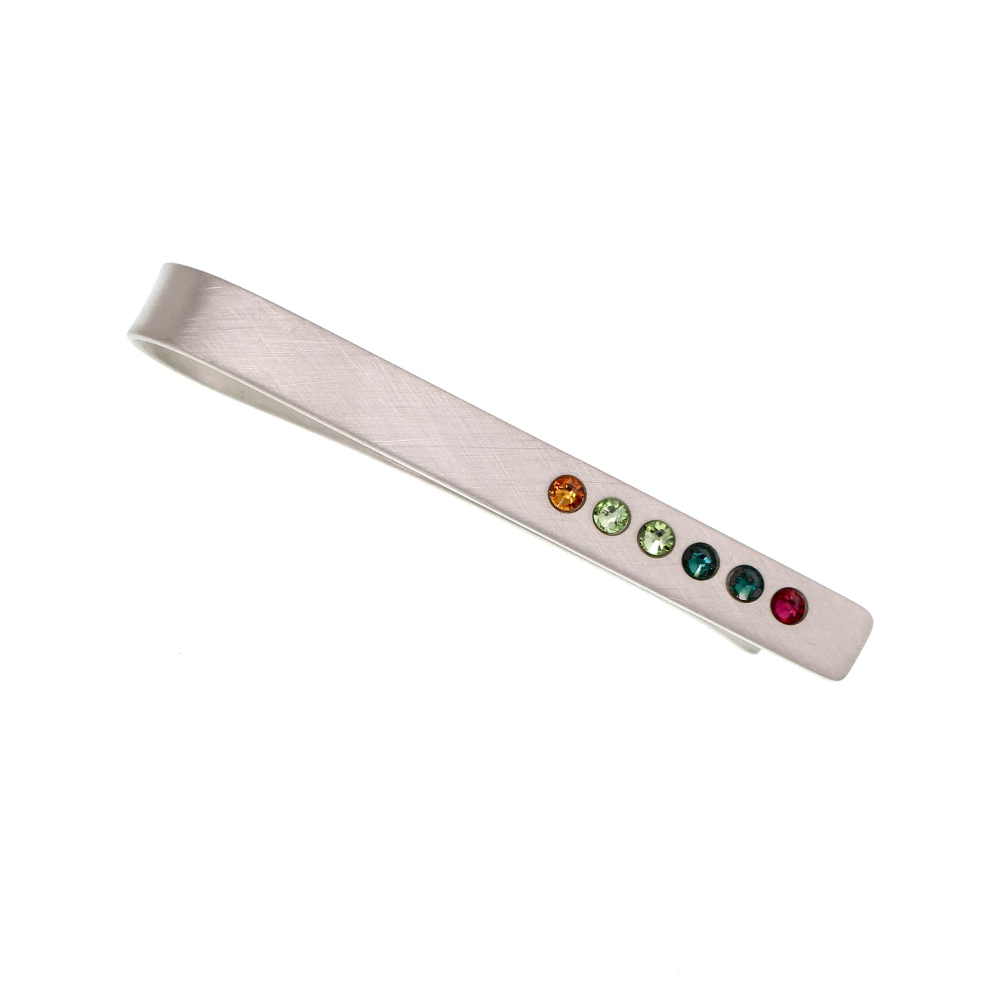 Father's Day Tie Bar with Birthstones - Love It Personalized