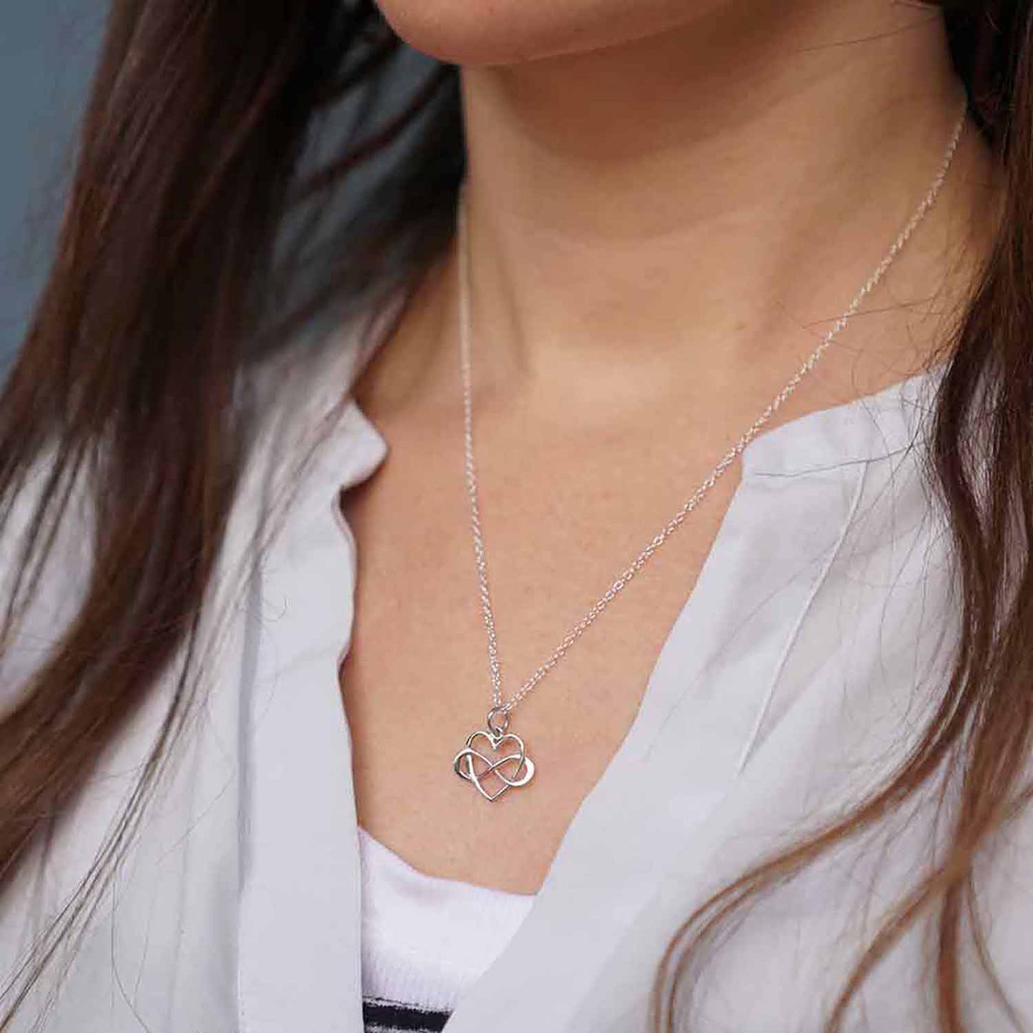 Interlocking Infinity Heart Necklace - Love It Personalized