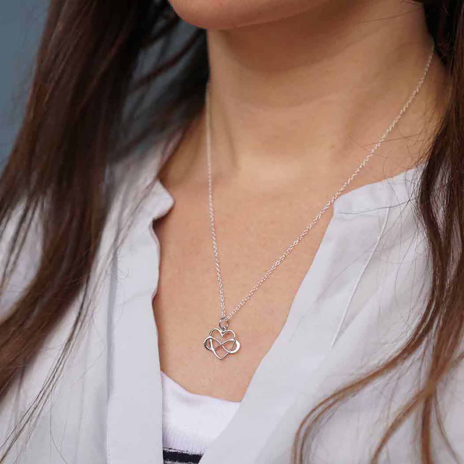 Interlocking Infinity Heart Necklace - Love It Personalized