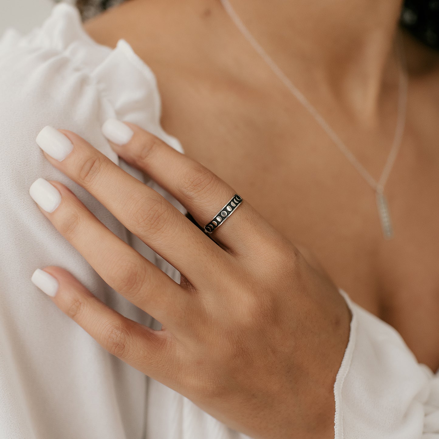 Moon Phases Ring - Sterling Silver - Love It Personalized
