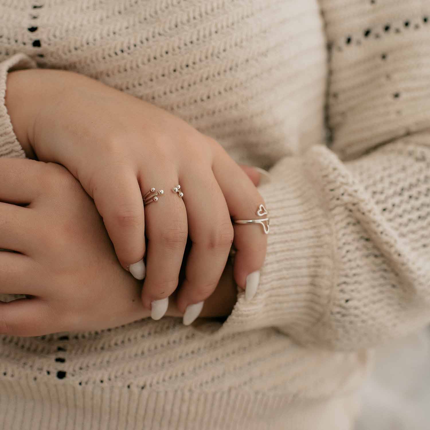 Adjustable Granulations Ring - Sterling Silver - Love It Personalized