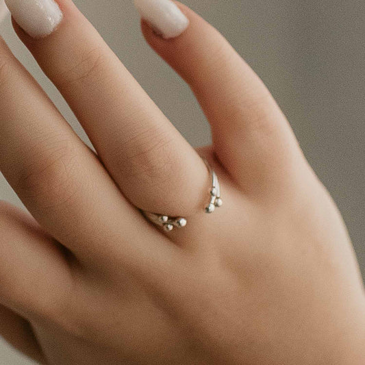 Adjustable Granulations Ring - Sterling Silver - Love It Personalized