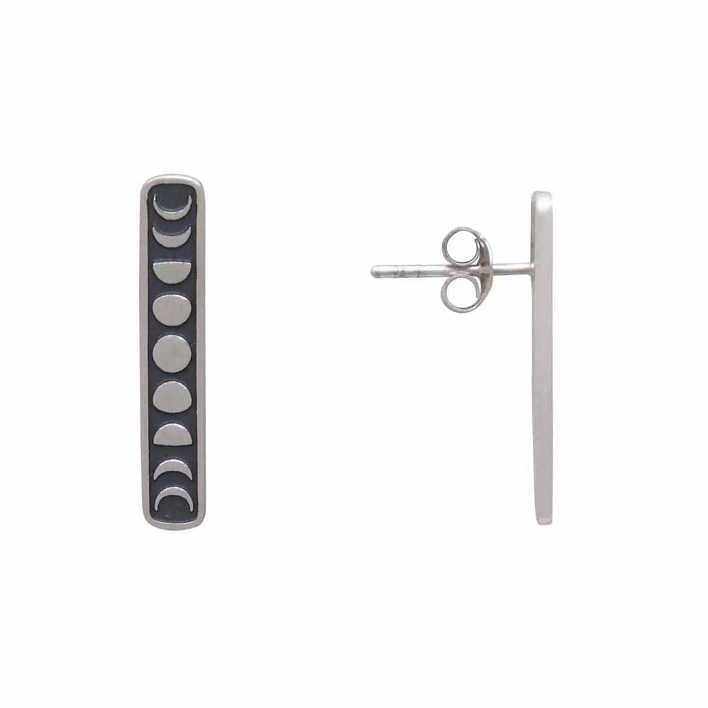 Moon Phases Vertical Earrings - Love It Personalized