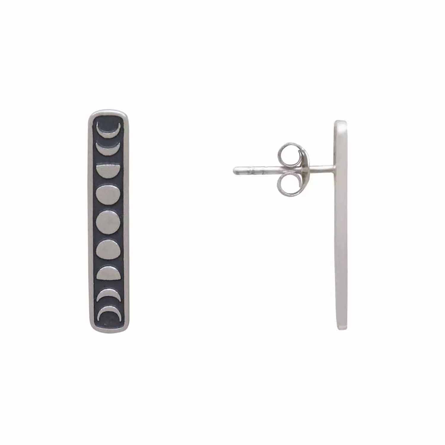 Moon Phases Vertical Earrings - Love It Personalized