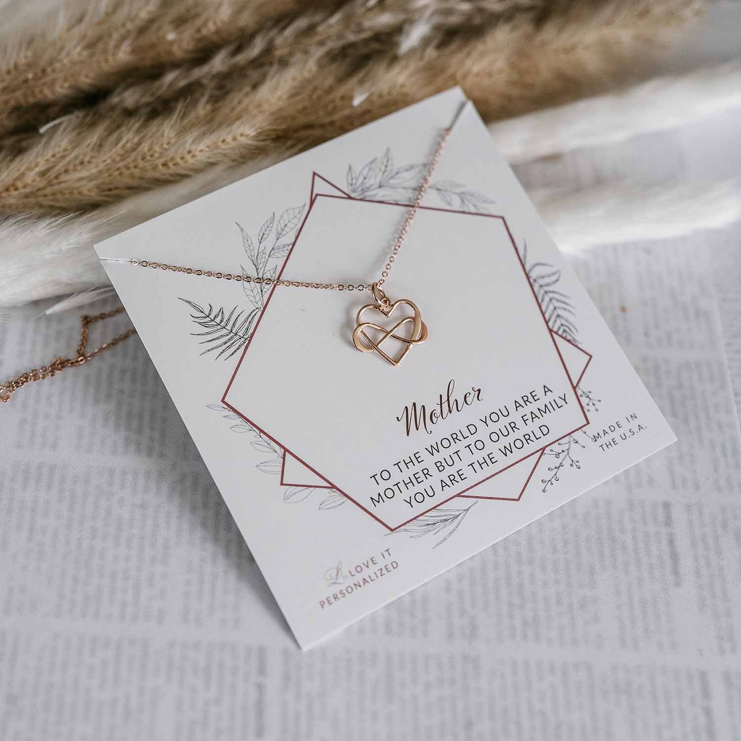 Interlocking Infinity Heart Necklace - Love It Personalized