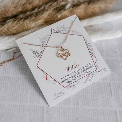 Interlocking Infinity Heart Necklace - Love It Personalized