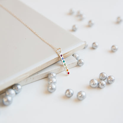 Chakra Rainbow Necklace with Crystals - Love It Personalized