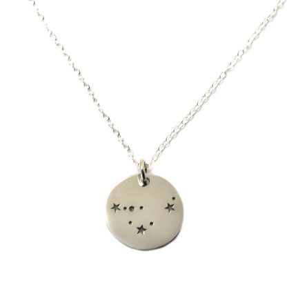 Capricorn Zodiac Sign Sterling Silver Constellation Necklace - Love It Personalized