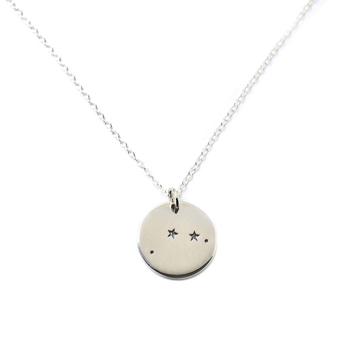 Aries Zodiac Sign Sterling Silver Constellation Necklace - Love It Personalized