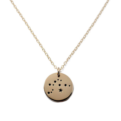 Aquarius Zodiac Sign 14K Gold Filled Constellation Necklace - Love It Personalized