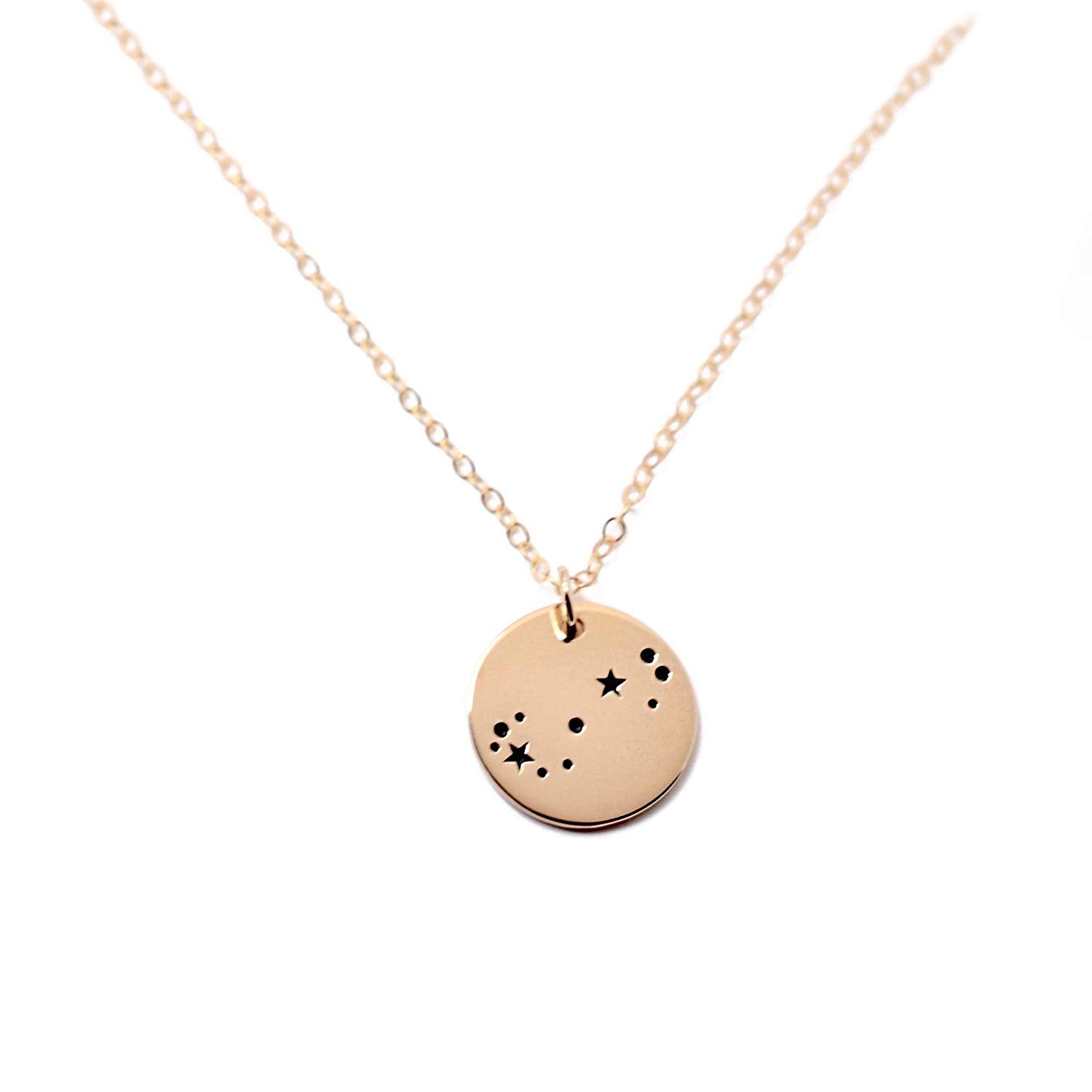 Scorpio Zodiac Sign 14K Gold Filled Constellation Necklace - Love It Personalized