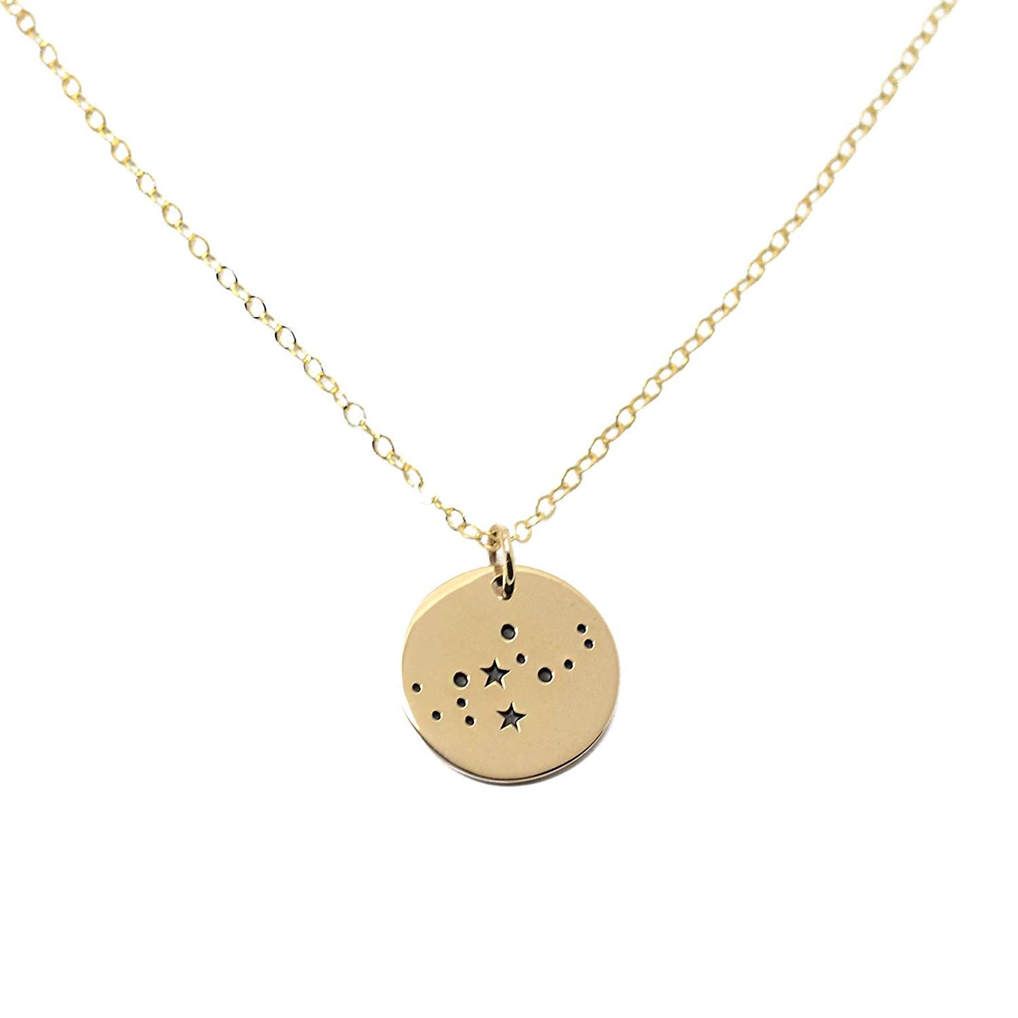 Virgo Zodiac Sign 14K Gold Filled Constellation Necklace - Love It Personalized