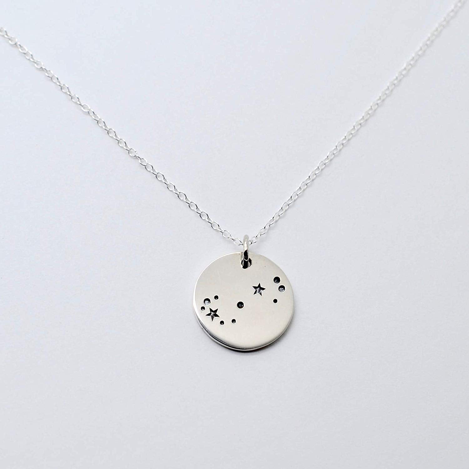 Scorpio Zodiac Sign Sterling Silver Constellation Necklace - Love It Personalized