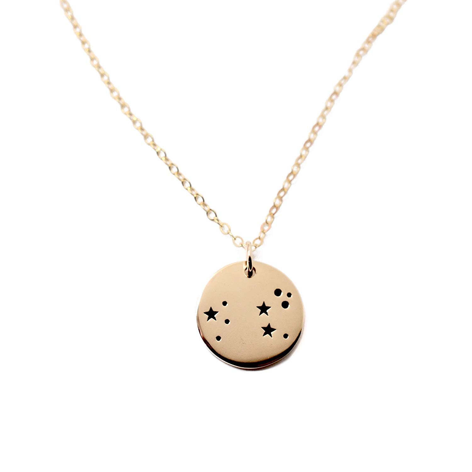 Leo Zodiac Sign 14K Gold Filled Constellation Necklace - Love It Personalized
