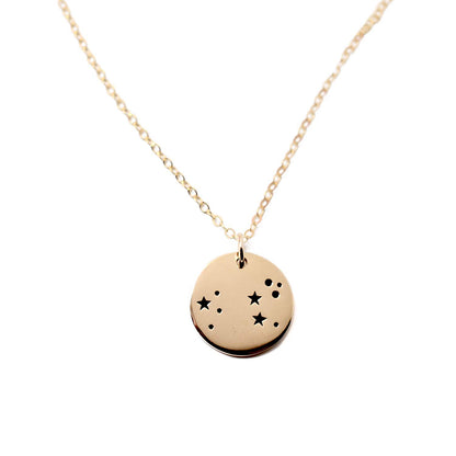 Leo Zodiac Sign 14K Gold Filled Constellation Necklace - Love It Personalized