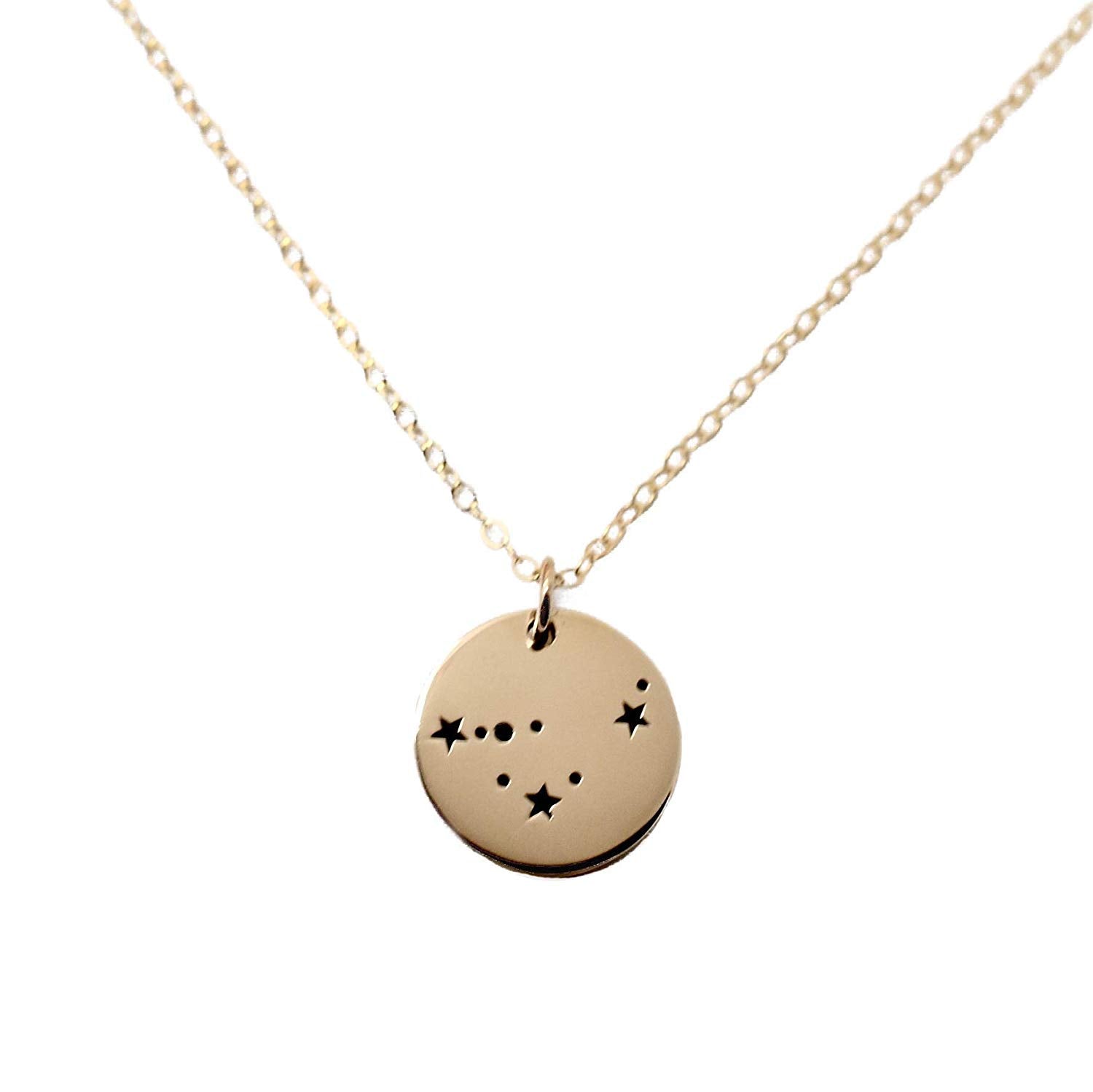 Capricorn Zodiac Sign 14K Gold Filled Constellation Necklace - Love It Personalized
