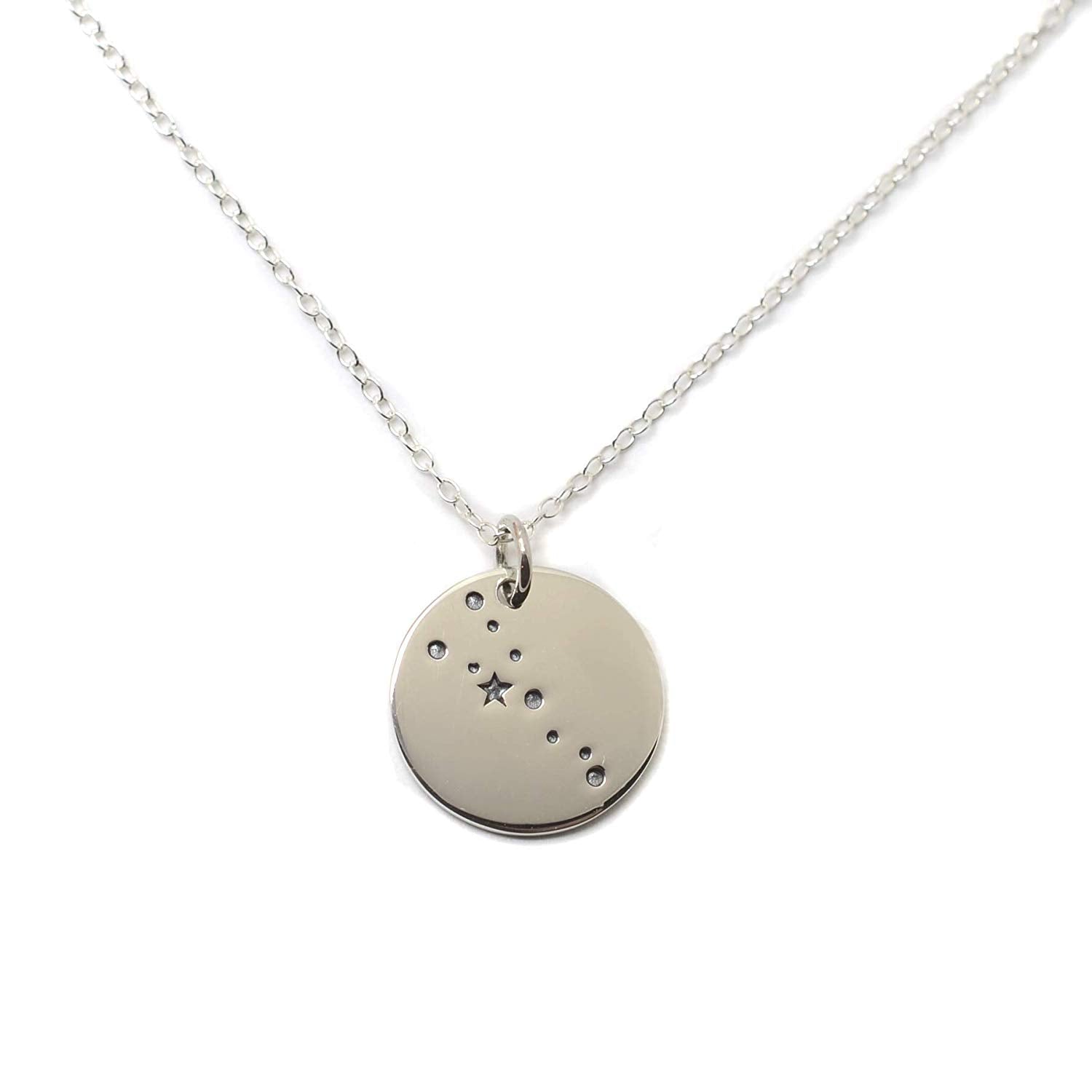 Taurus Zodiac Sign Sterling Silver Constellation Necklace - Love It Personalized