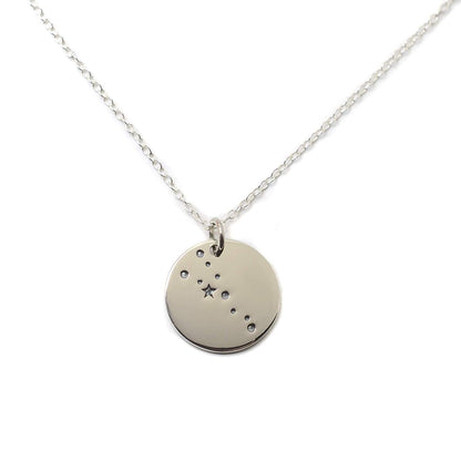 Taurus Zodiac Sign Sterling Silver Constellation Necklace - Love It Personalized
