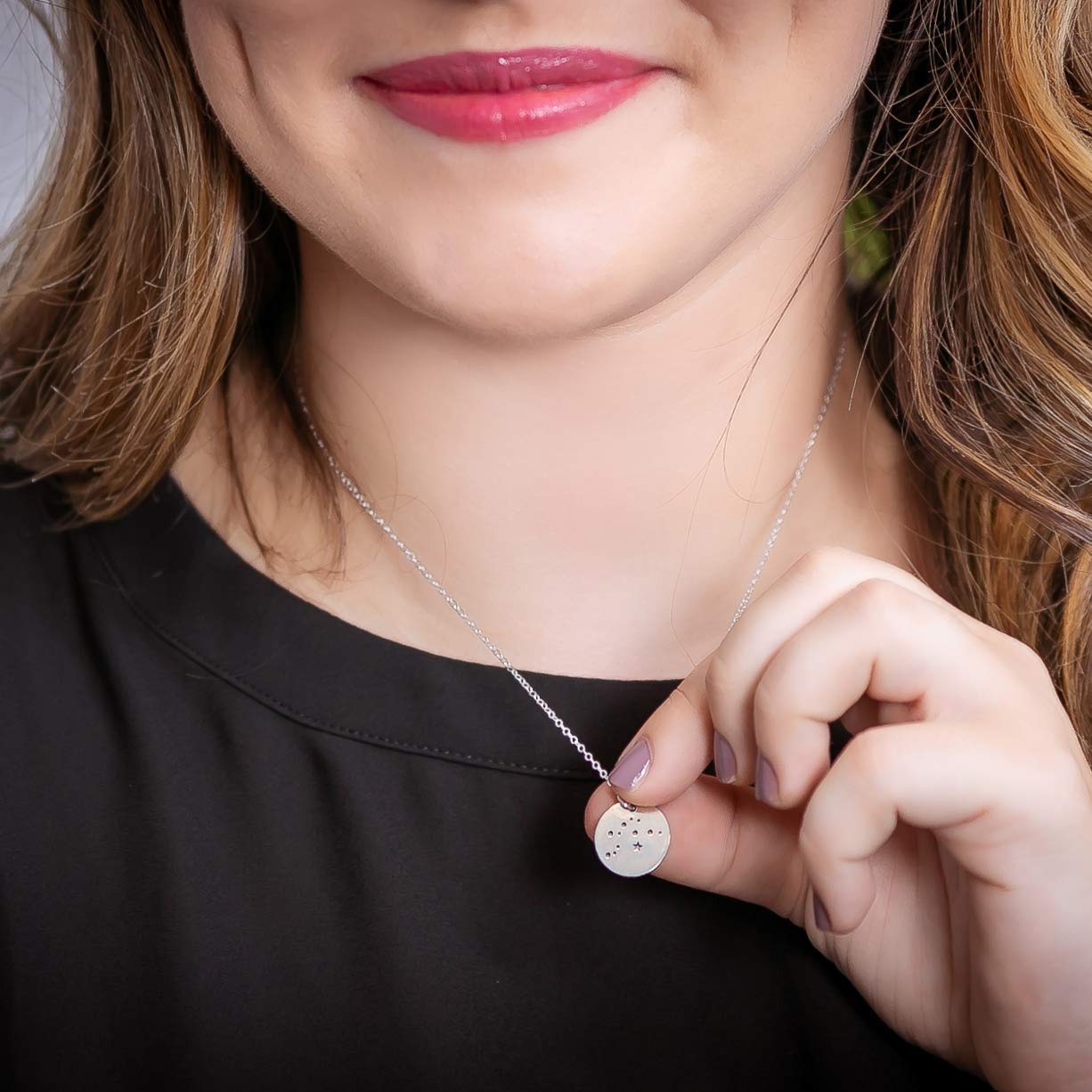 Aries Zodiac Sign Sterling Silver Constellation Necklace - Love It Personalized