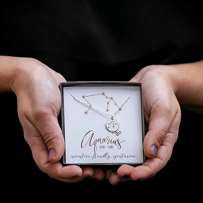Cancer Zodiac Sign Sterling Silver Constellation Necklace - Love It Personalized