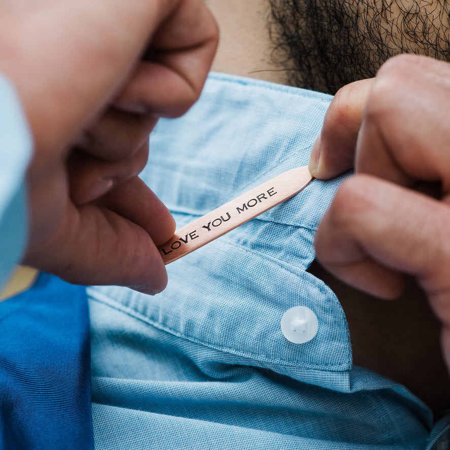 Copper Collar Stays - 7th Anniversary - Love It Personalized