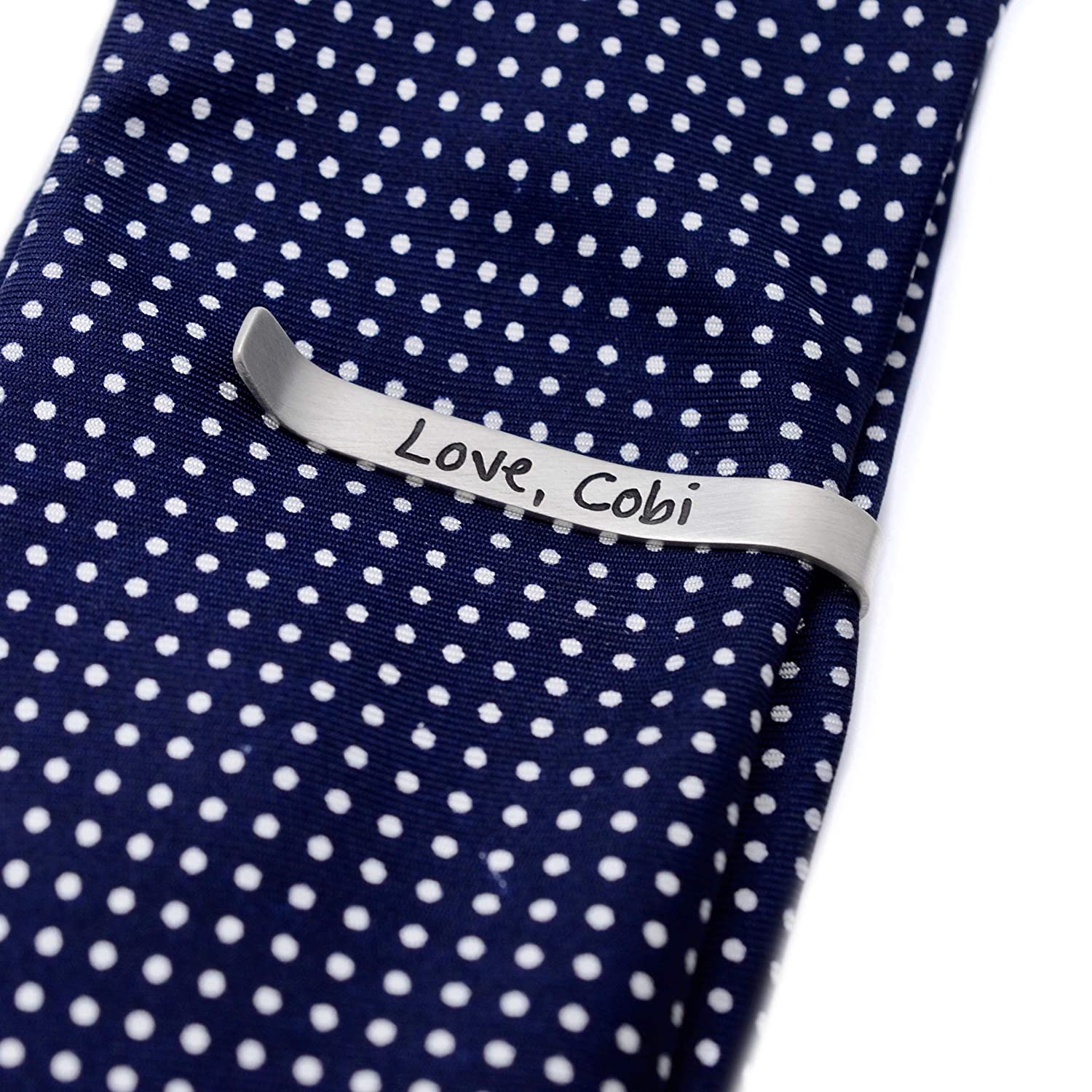 Handwriting Sterling Silver Tie Bar - Love It Personalized