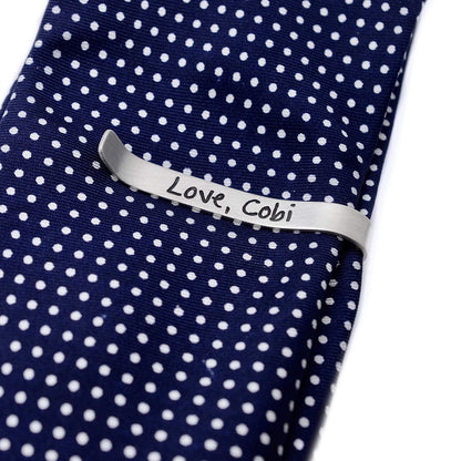 Handwriting Sterling Silver Tie Bar - Love It Personalized