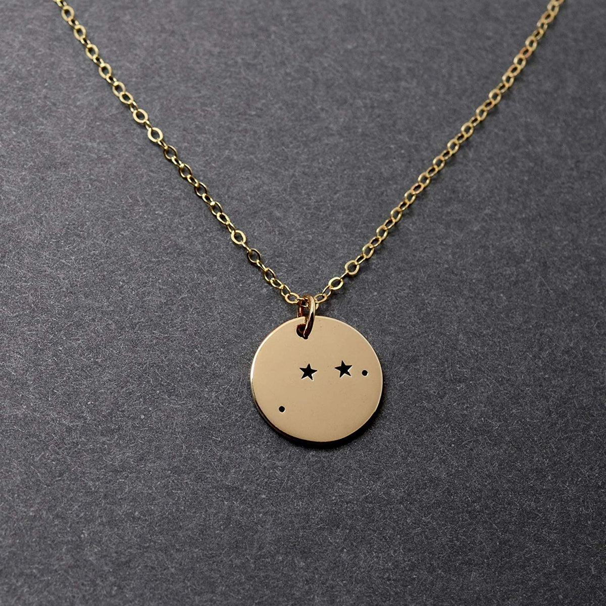 Aries Zodiac Sign 14K Gold Filled Constellation Necklace - Love It Personalized