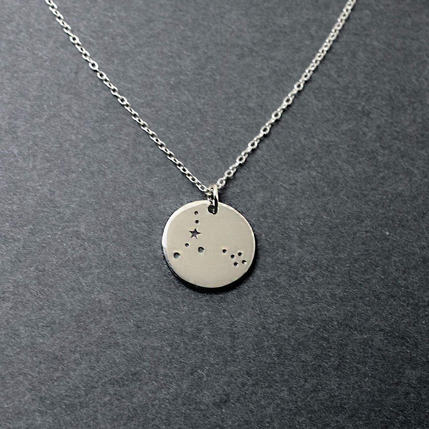 Pisces Zodiac Sign Sterling Silver Constellation Necklace - Love It Personalized
