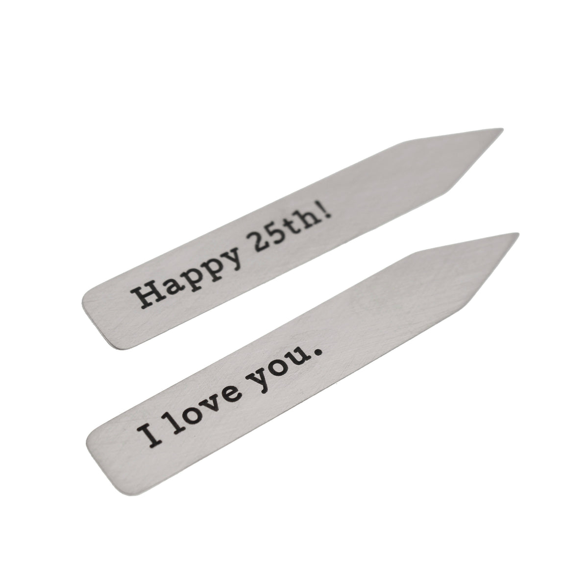 Personalized Sterling Silver Collar Stays - Love It Personalized