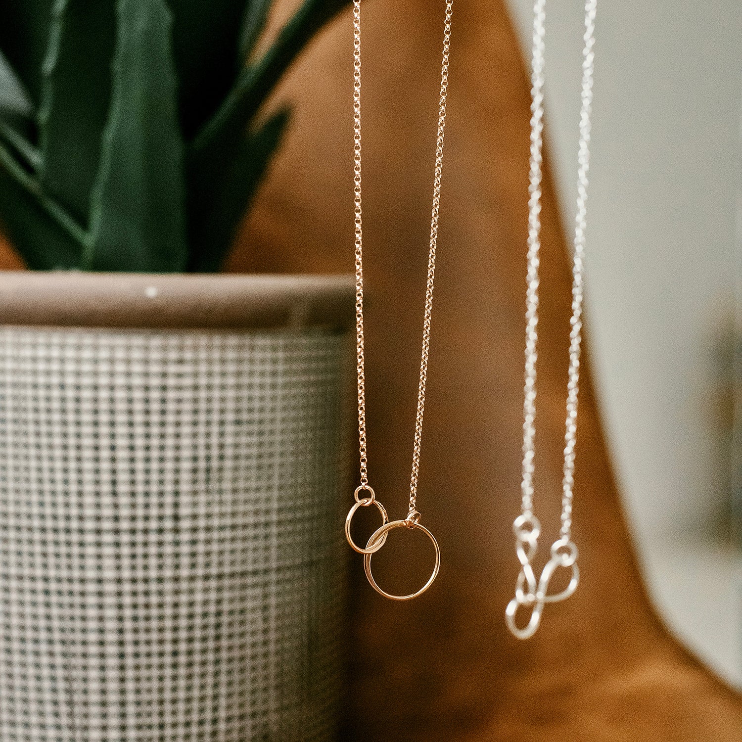 Interlocking Double Link Necklace - Love It Personalized