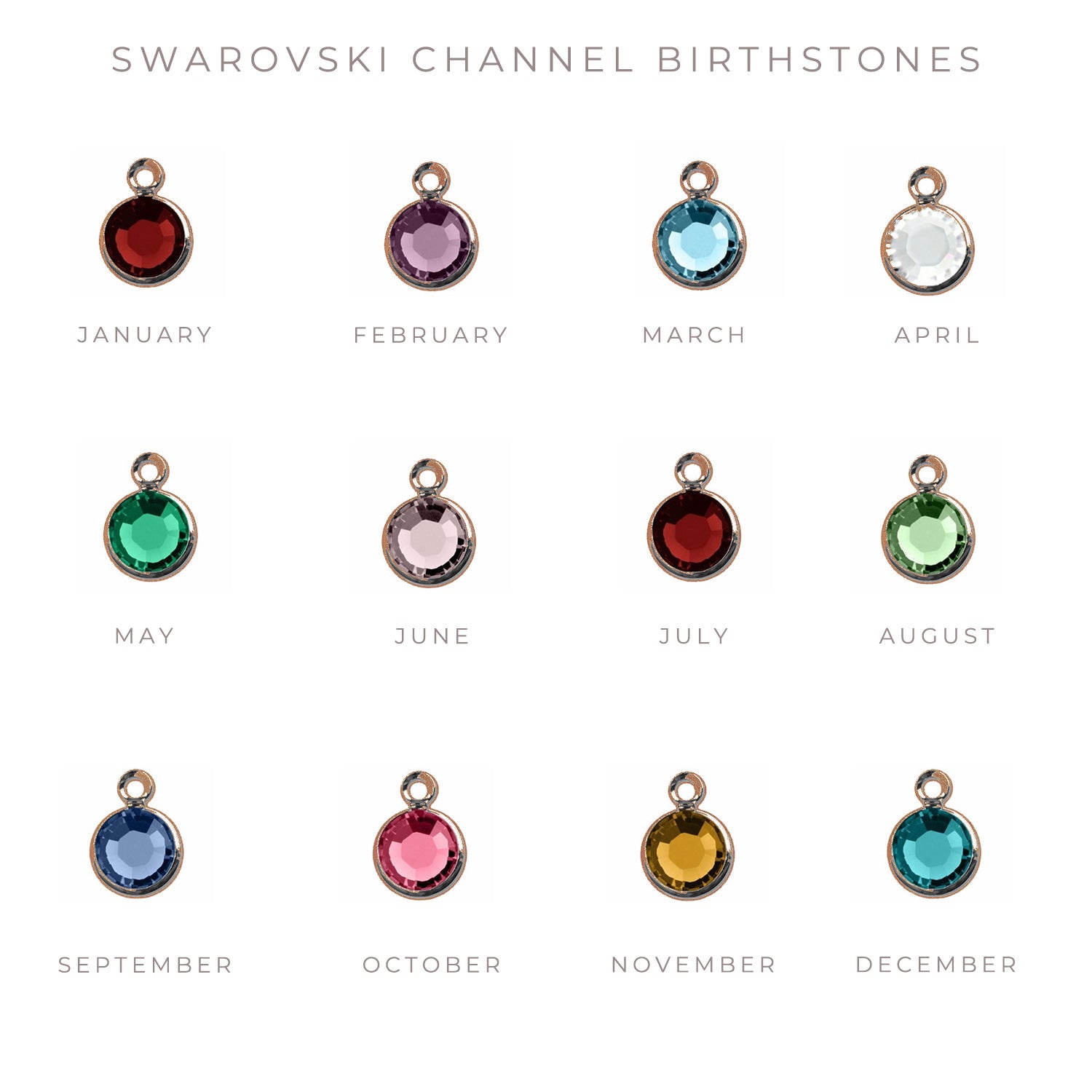 Rose Gold Personalized Necklace with Birthstone - Love It Personalized