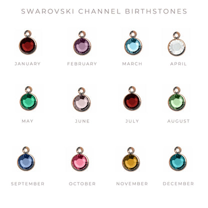 Rose Gold Personalized Necklace with Birthstone - Love It Personalized