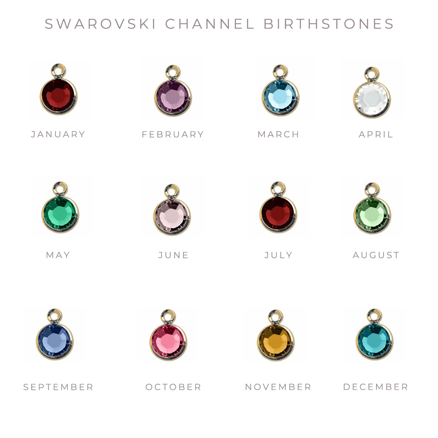 Family Tree of Life Birthstone Necklace - Gold Filled - Love It Personalized