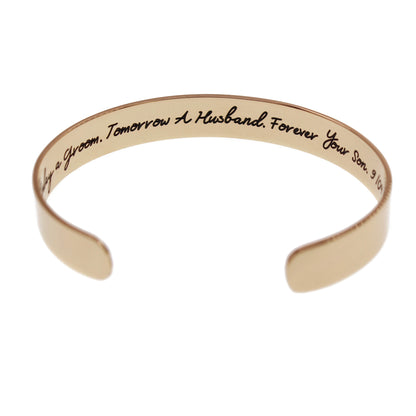 Mother of the Bride Cuff Bracelet - 3/8" - Love It Personalized